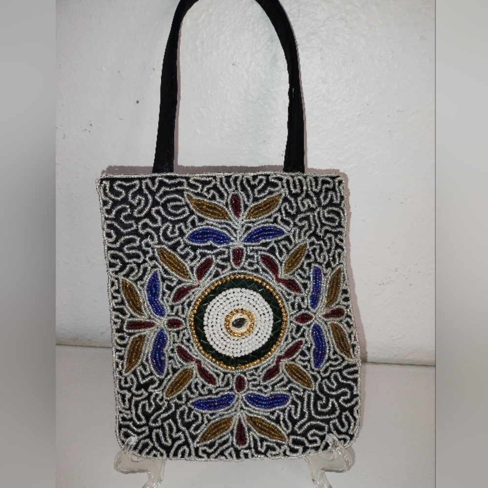 G-unit Early 2000's Vtg Silk Beaded Evening Bag/Purse